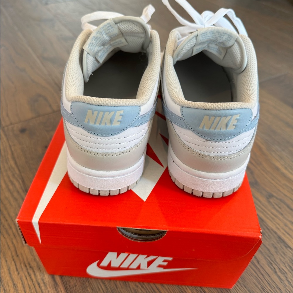 Nike Dunk Low - Light Bone Armory Blue Size: 9 Women - Picture 3 of 6